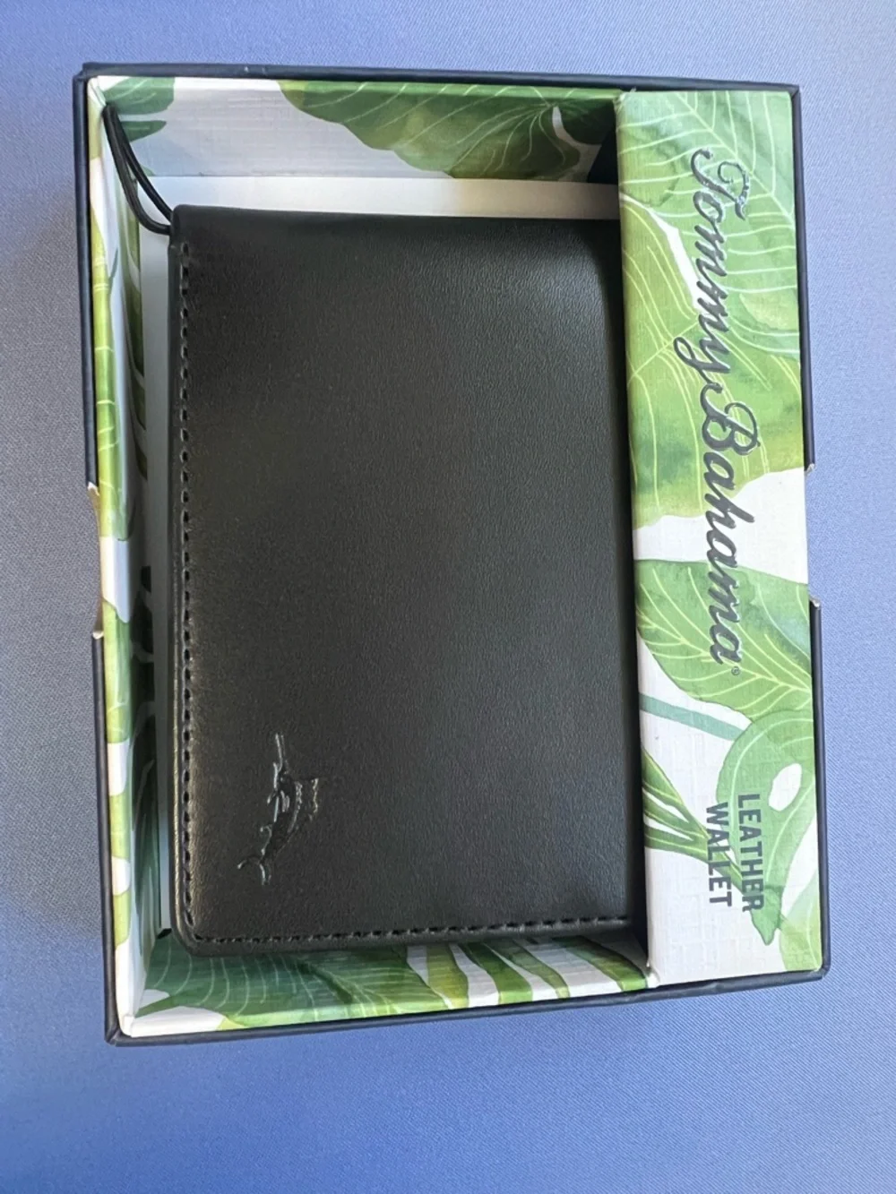Tommy Bahama Men's Black GWP Marlin Slimfold Wallet NIB